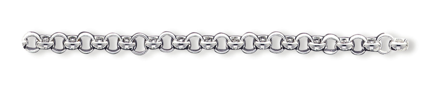 Sterling Silver 8.75inch Fancy Link Bracelet 8.75 Inches