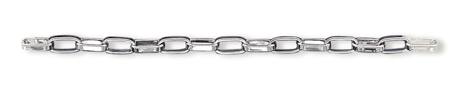 Sterling Silver 7.5inch Fancy Link Bracelet 7.5 Inches