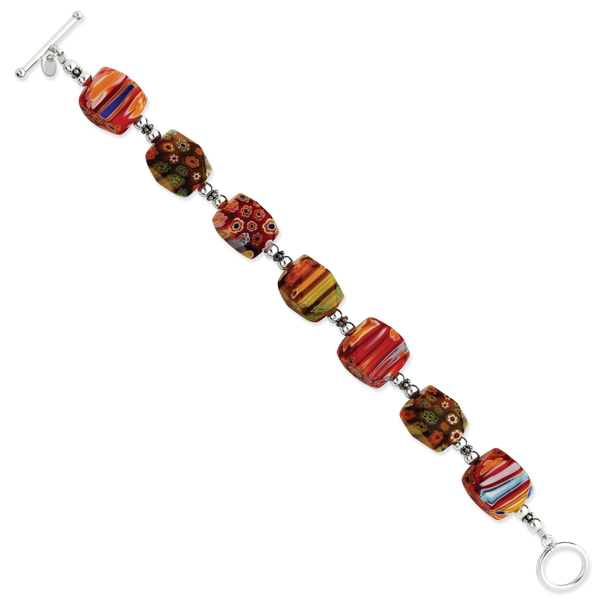 Sterling Silver Kung Sei Bead Bracelet