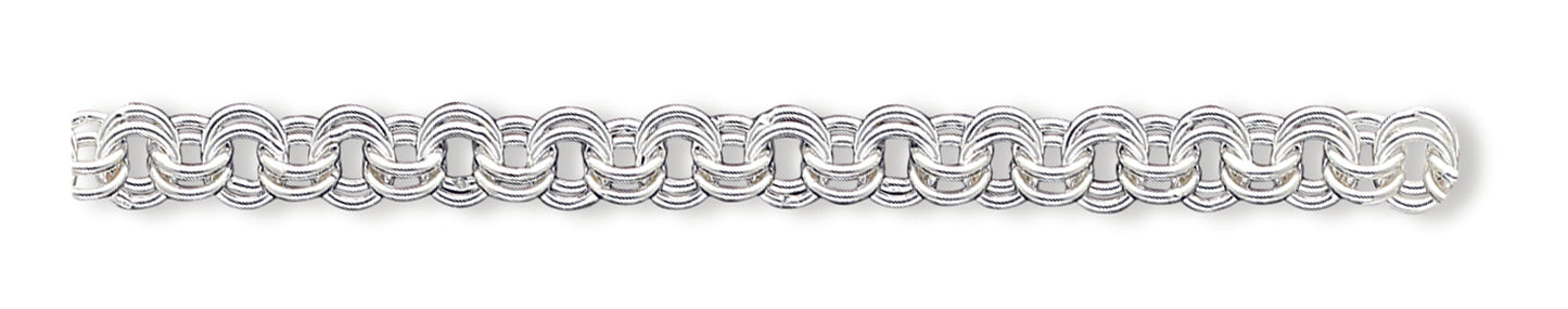Sterling Silver 7.75inch Fancy Link Bracelet 7.75 Inches