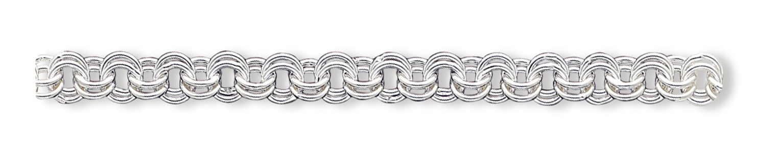 Sterling Silver 8.75inch Fancy Link Bracelet 8.75 Inches
