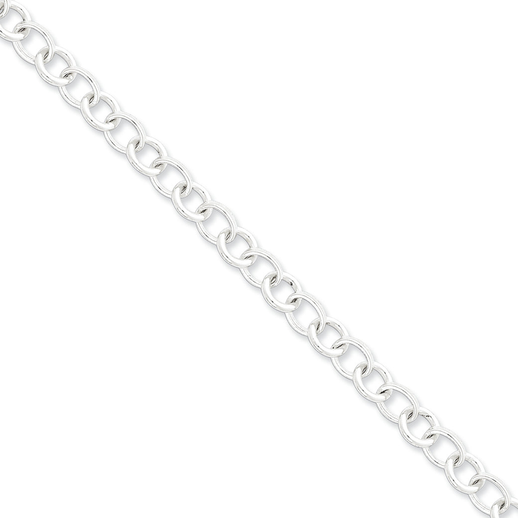 Sterling Silver 7.5inch Fancy Link Bracelet 7.5 Inches