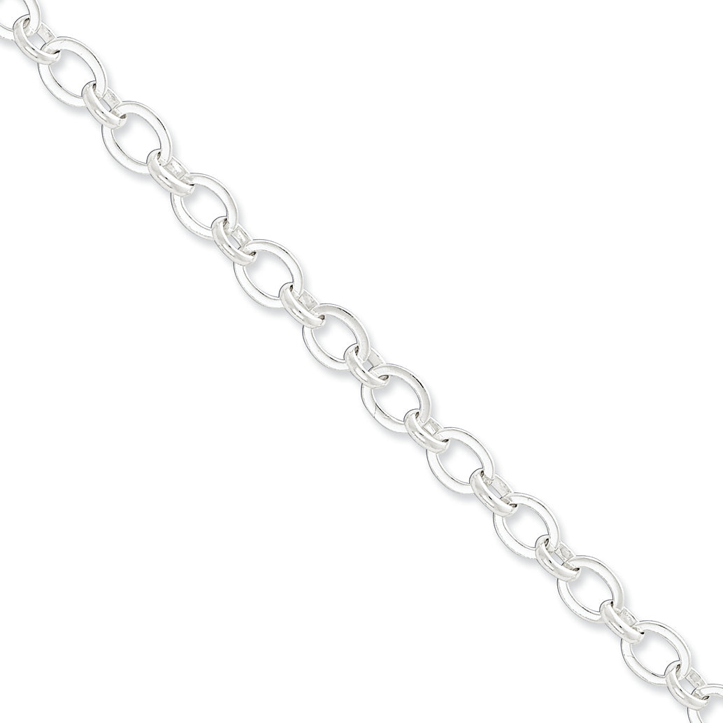 Sterling Silver 7.5inch Fancy Link Bracelet 7.5 Inches