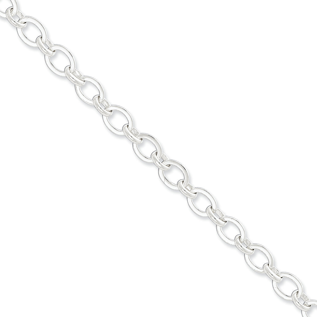 Sterling Silver 8.5inch Fancy Link Bracelet 8.5 Inches