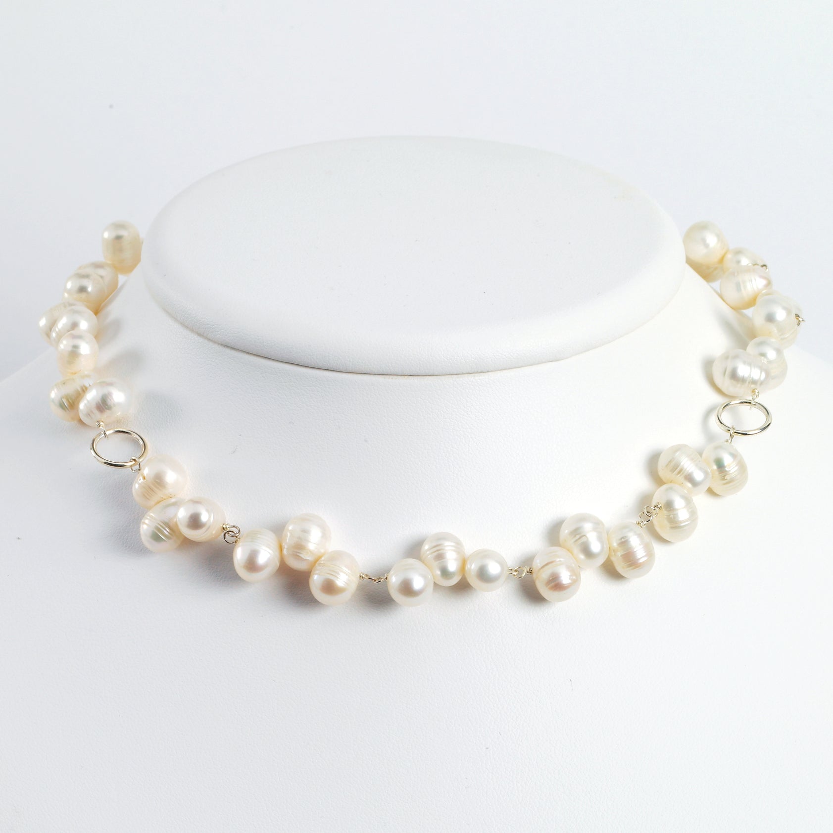 Sterling Silver Freshwater Cultured Pearl 18in Necklace