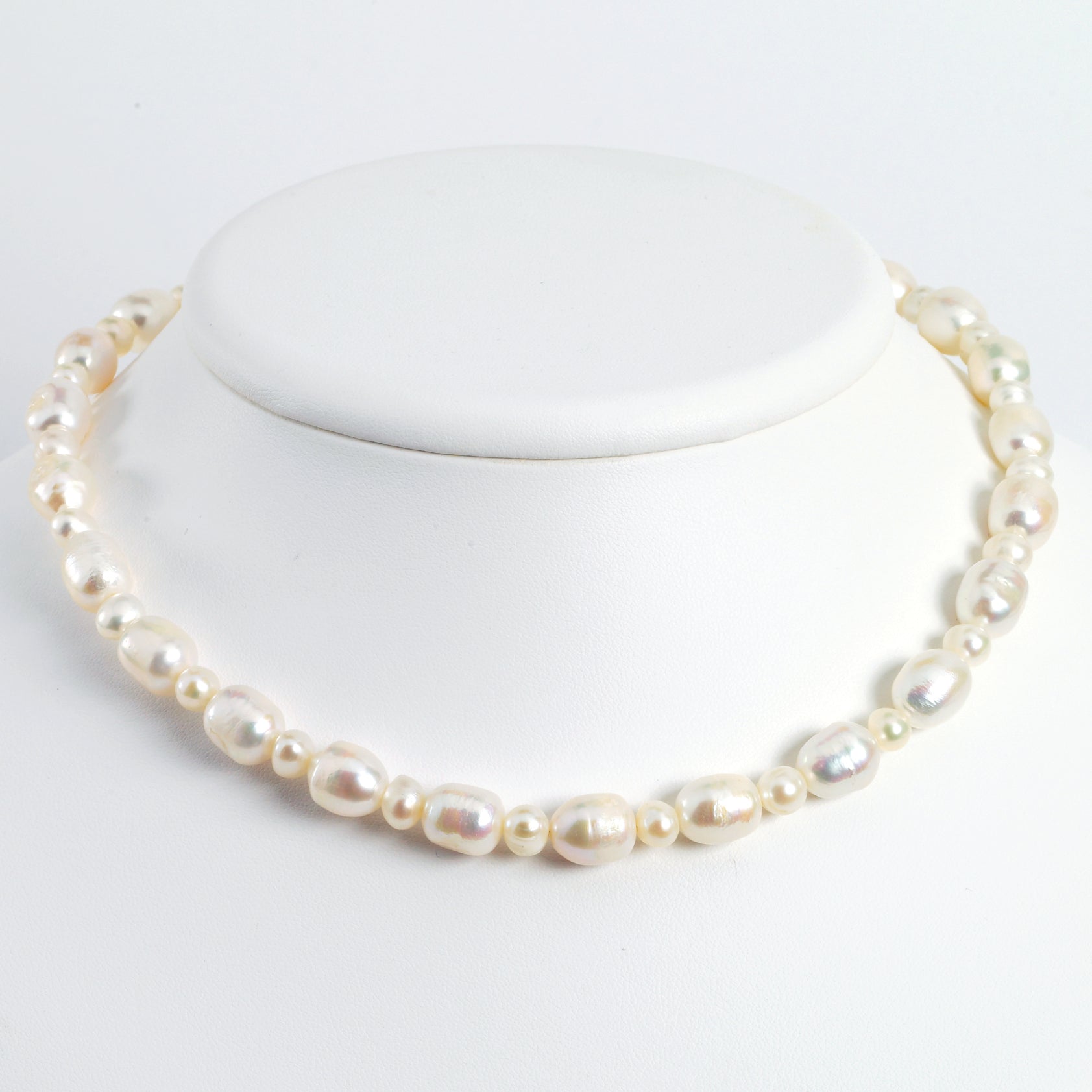 Sterling Silver Freshwater Cultured Pearl 18in Necklace