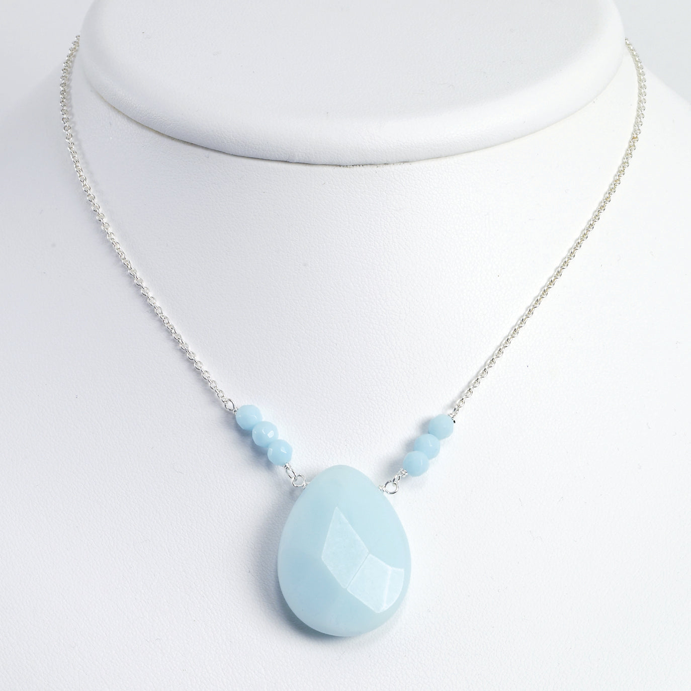 Sterling Silver Amazonite Necklace