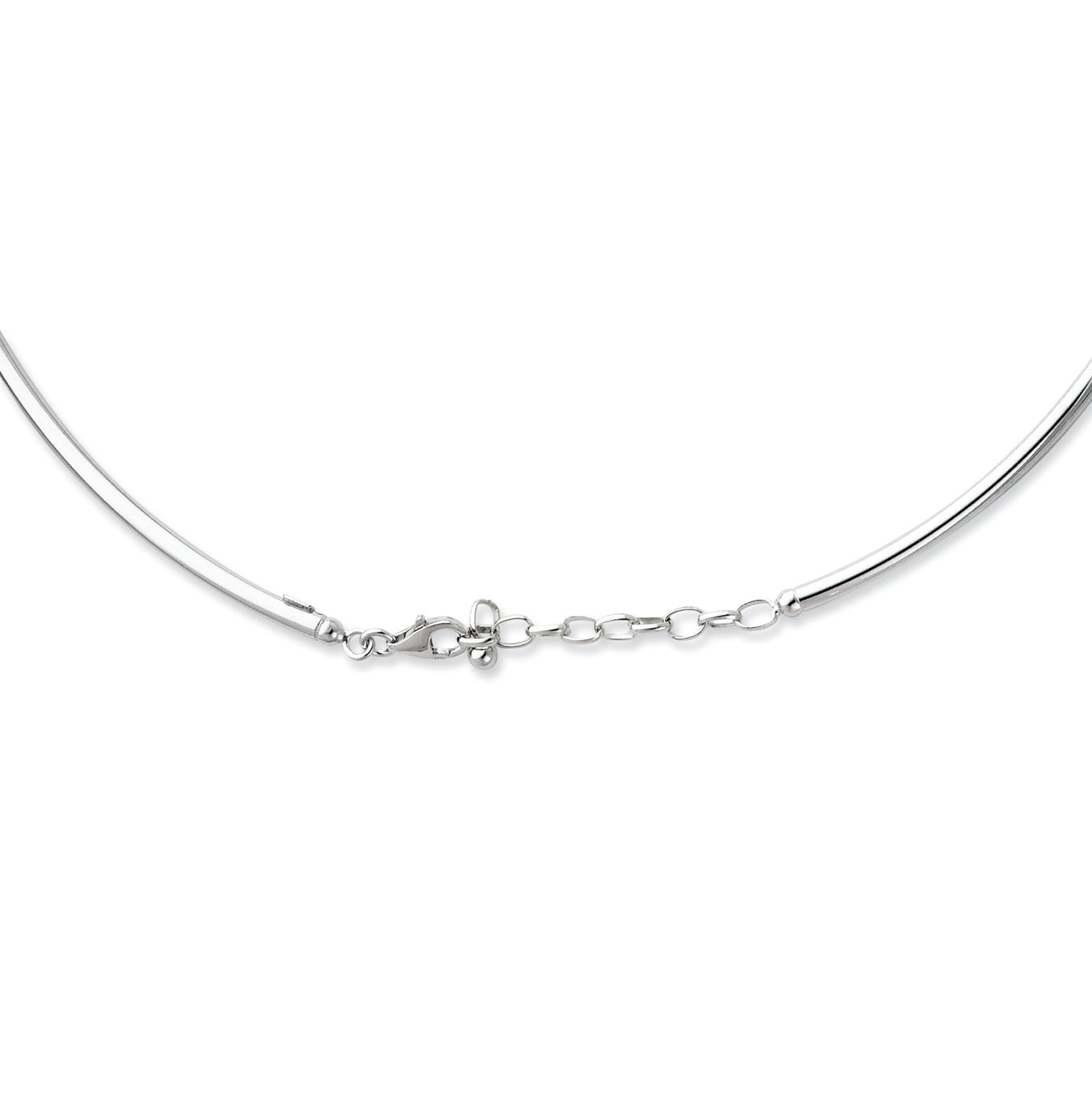 Sterling Silver 18inch Hollow Polished Neck Collar Necklace 18 Inches