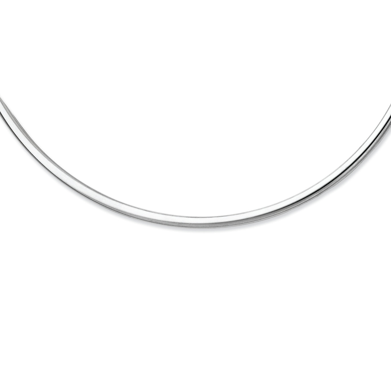 Sterling Silver 18inch Hollow Polished Neck Collar Necklace 18 Inches