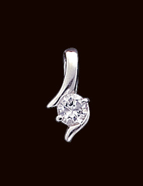 Sterling Silver CZ Pendant & Chain