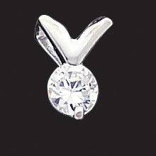 Sterling Silver CZ Pendant & Chain