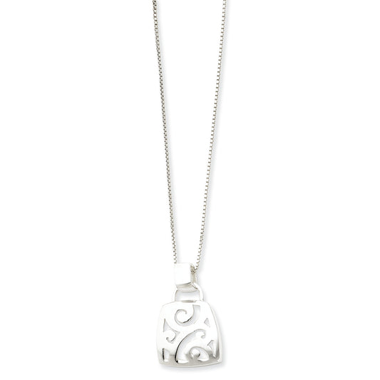 Sterling Silver Fancy Pendant w/ 18 Chain