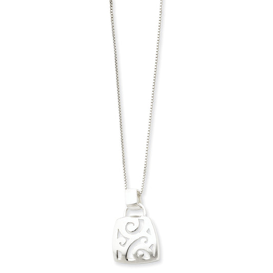 Sterling Silver Fancy Pendant w/ 18 Chain