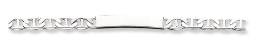 Sterling Silver ID Bracelet w/Anchor Link 8 Inches