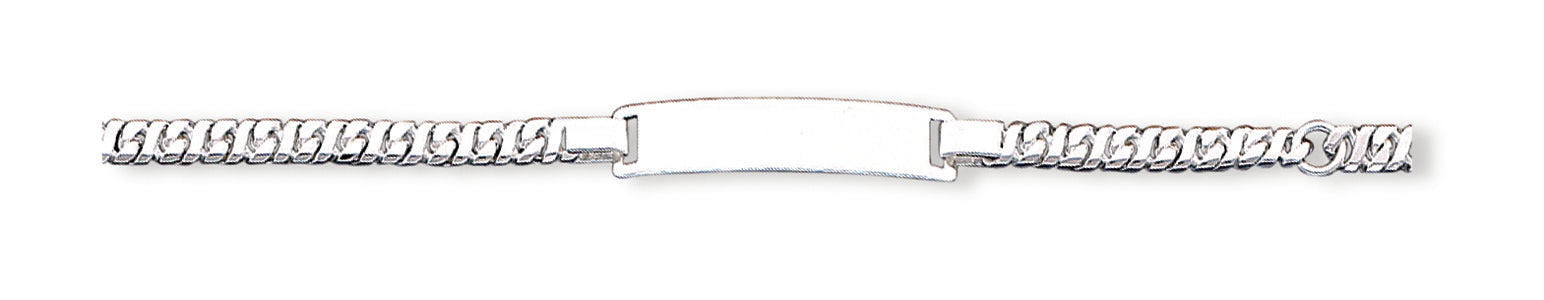 Sterling Silver Baby ID Bracelet 6 Inches