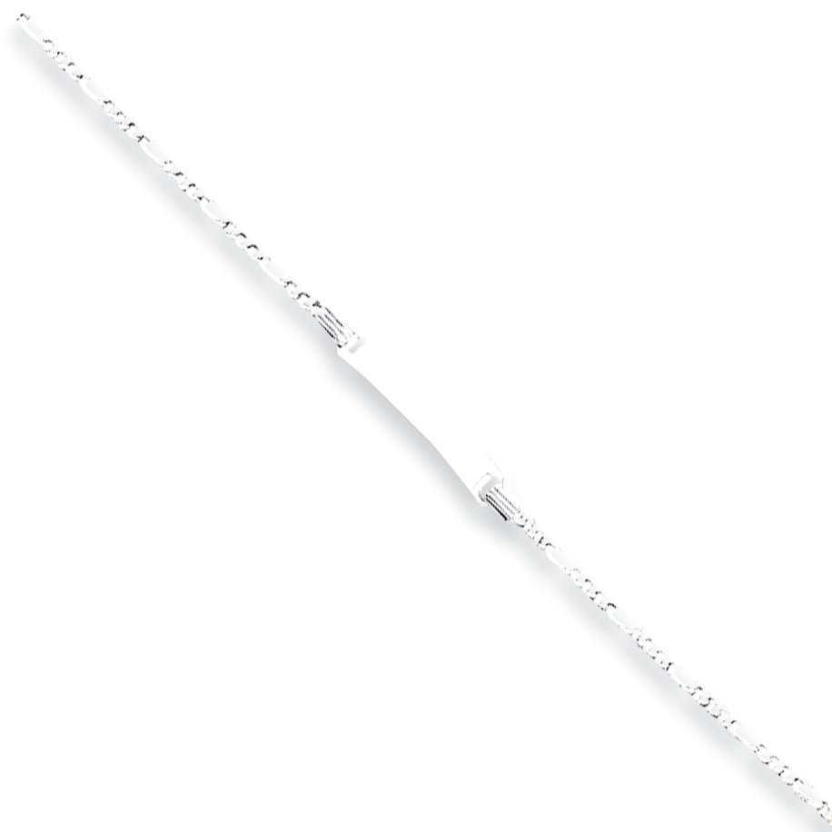 Sterling Silver Children's ID Link Bracelet 5.5 Inches