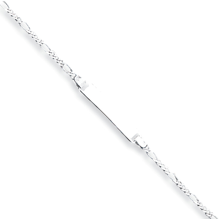 Sterling Silver Children's ID Bracelet 6 Inches