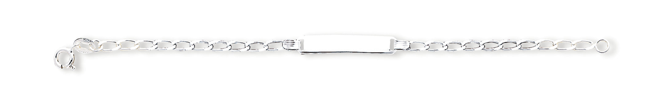 Sterling Silver Children's ID Bracelet 6 Inches