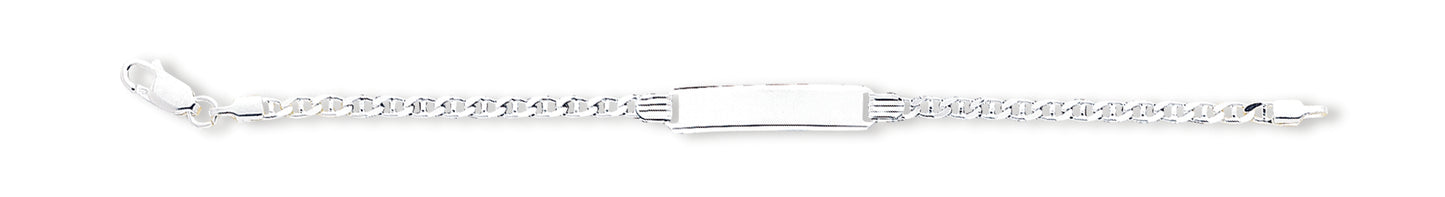 Sterling Silver Children's ID Bracelet 6 Inches