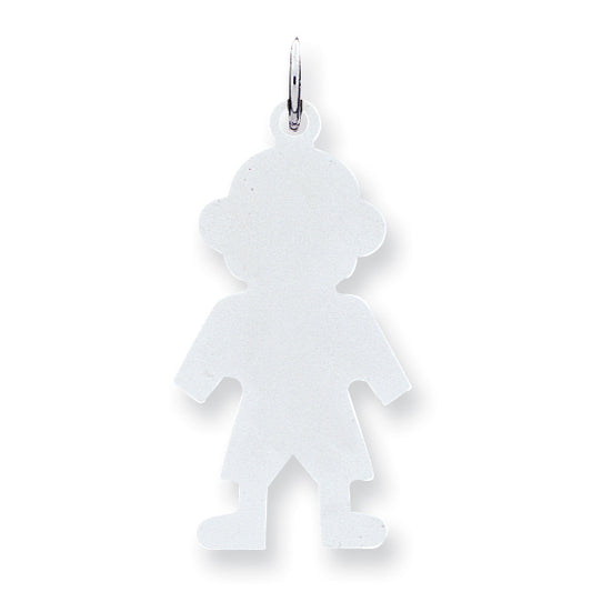 Sterling Silver Engraveable Boy Disc Charm