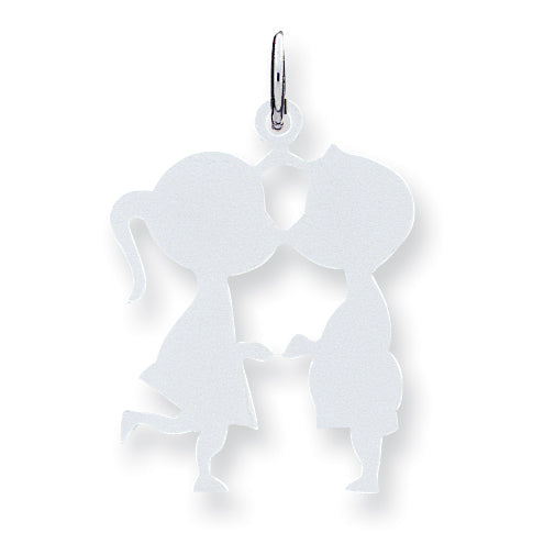 Sterling Silver Engraveable Boy/Girl Disc Charm