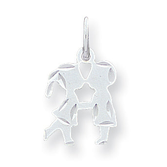 Sterling Silver Engraveable Boy/Girl Disc Charm