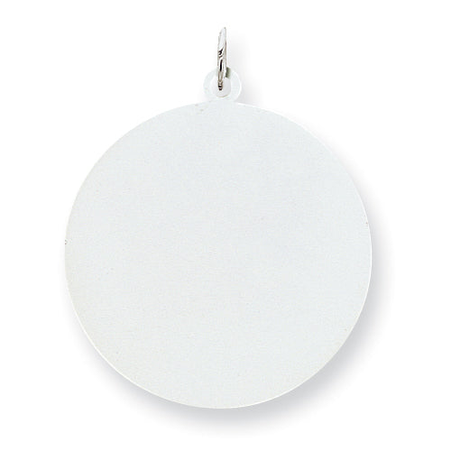 Sterling Silver Engraveable Round Disc Charm