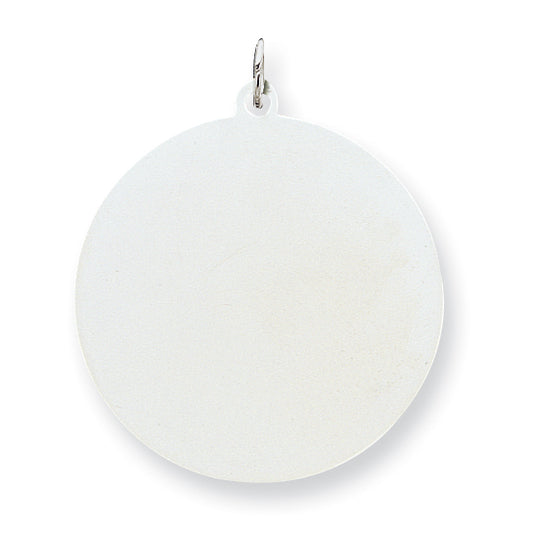 Sterling Silver Engraveable Round Disc Charm