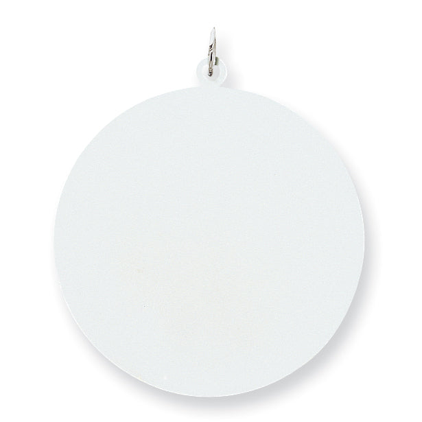 Sterling Silver Engraveable Round Disc Charm