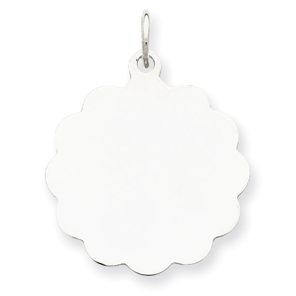 Sterling Silver Engraveable Disc Charm