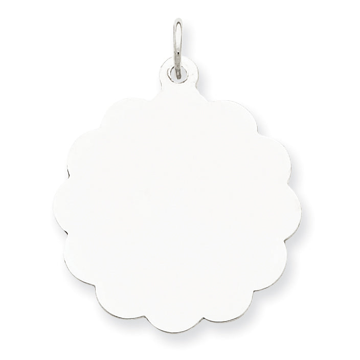 Sterling Silver Engraveable Disc Charm