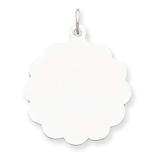Sterling Silver Engraveable Disc Charm