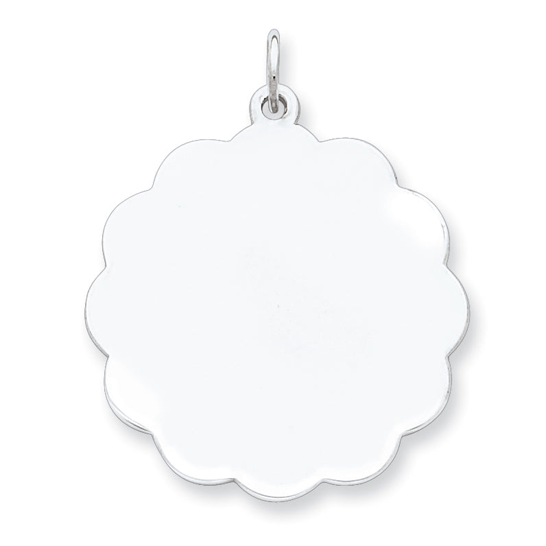 Sterling Silver Engraveable Disc Charm