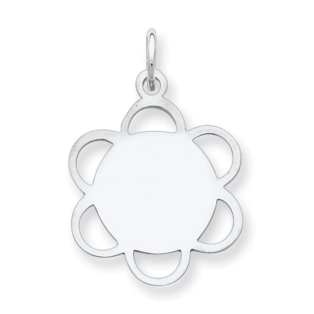 Sterling Silver Engraveable Disc Charm