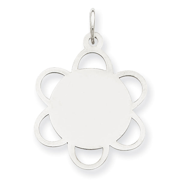 Sterling Silver Engraveable Disc Charm