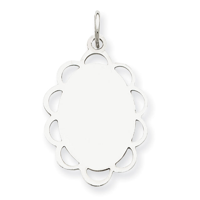 Sterling Silver Engraveable Disc Charm