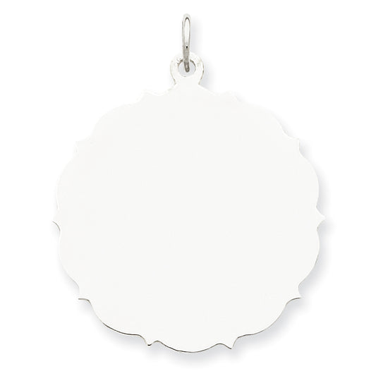 Sterling Silver Engraveable Disc Charm