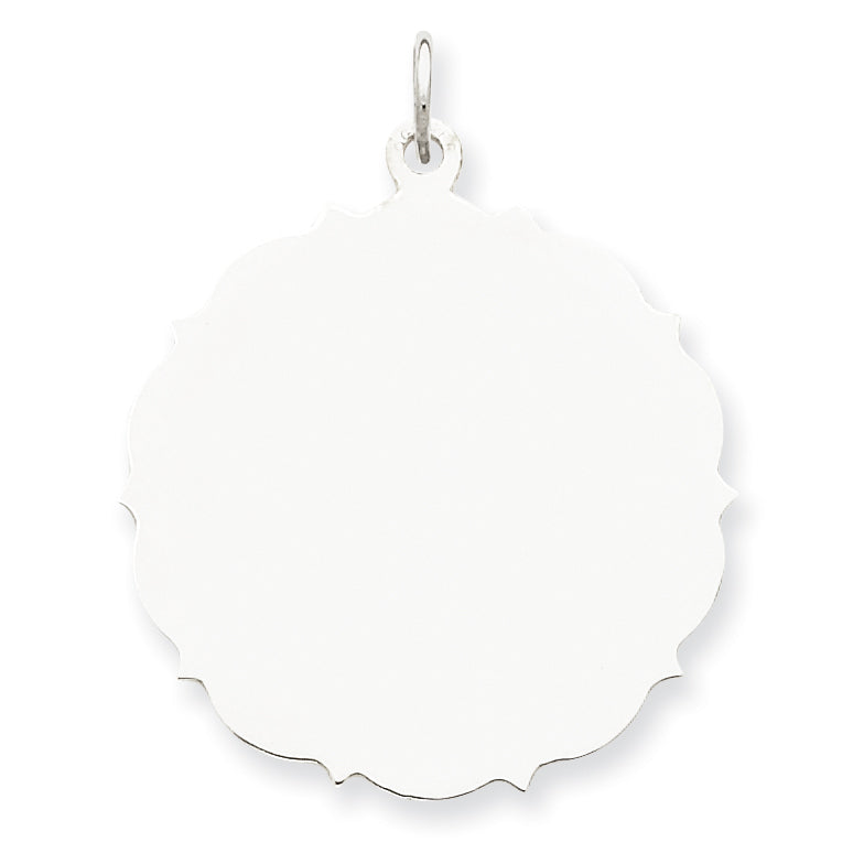 Sterling Silver Engraveable Disc Charm