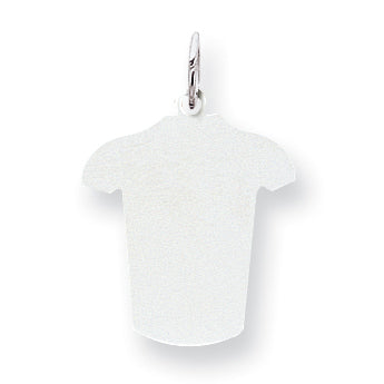 Sterling Silver Engraveable T-shirt Charm
