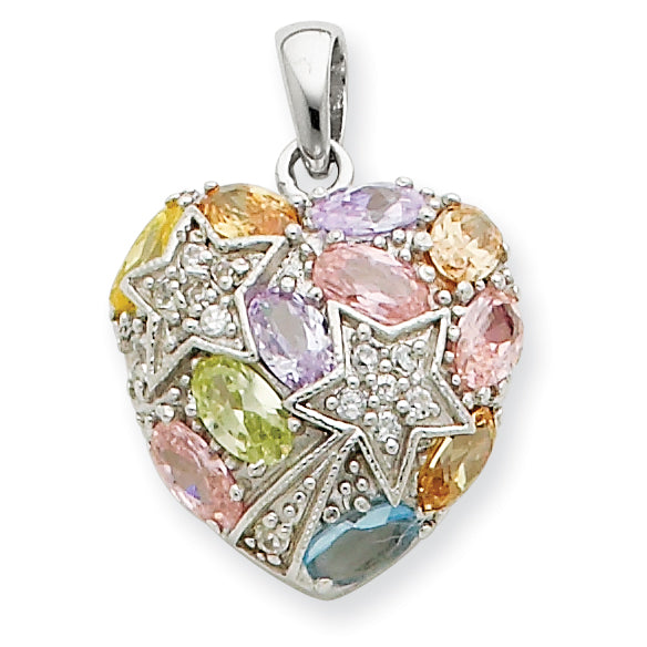 Sterling Silver CZ Pendant