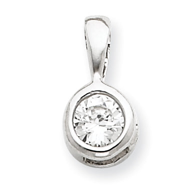 Sterling Silver CZ Pendant