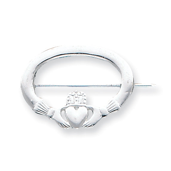 Sterling Silver Claddagh Pin