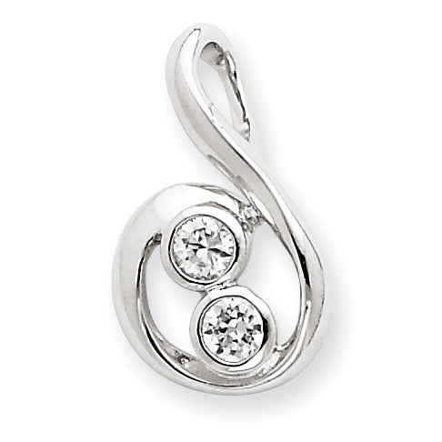 Sterling Silver CZ Pendant