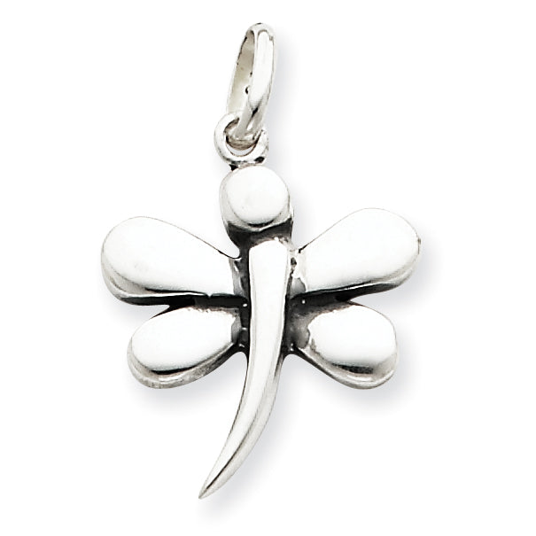 Sterling Silver Antiqued Dragonfly Pendant