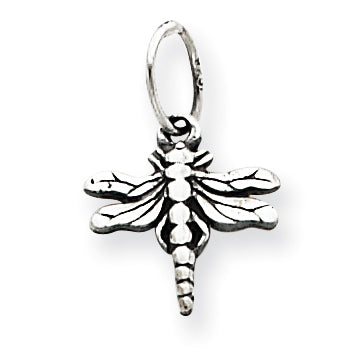 Sterling Silver Antiqued Dragonfly Charm