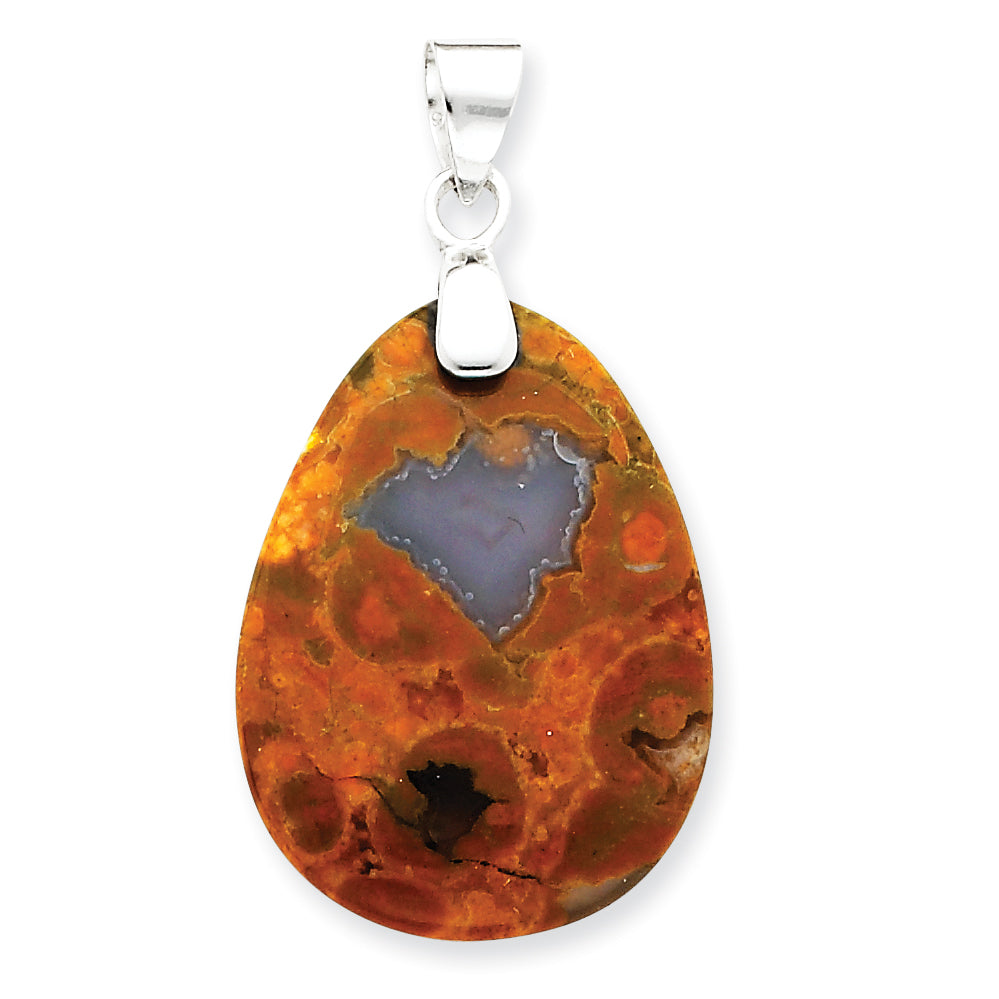 Sterling Silver Rhyolite Pendant