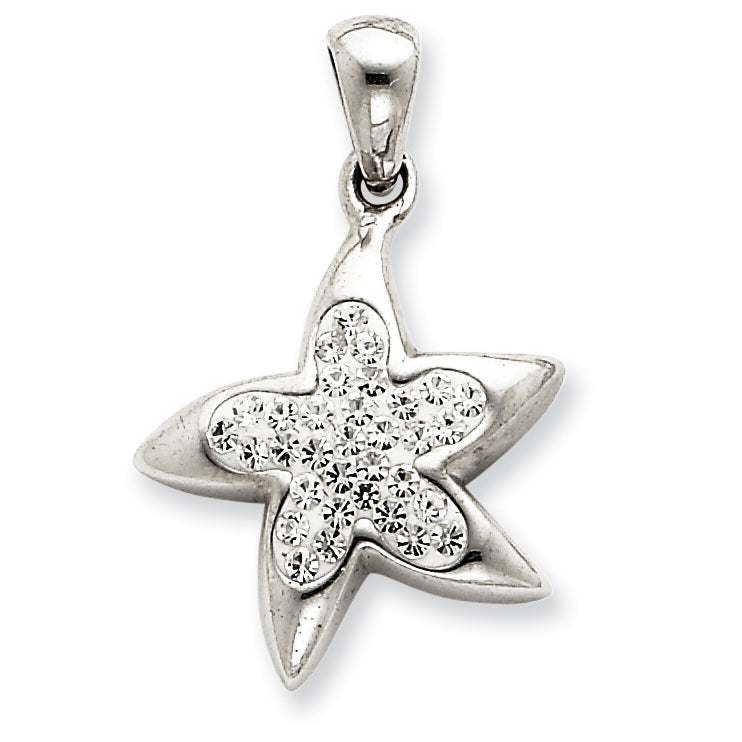 Sterling Silver Swarovski Crystal Star Pendant