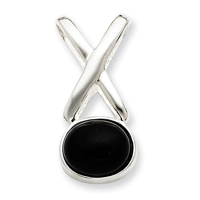 Sterling Silver Onyx Pendant