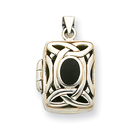 Sterling Silver Onyx Locket