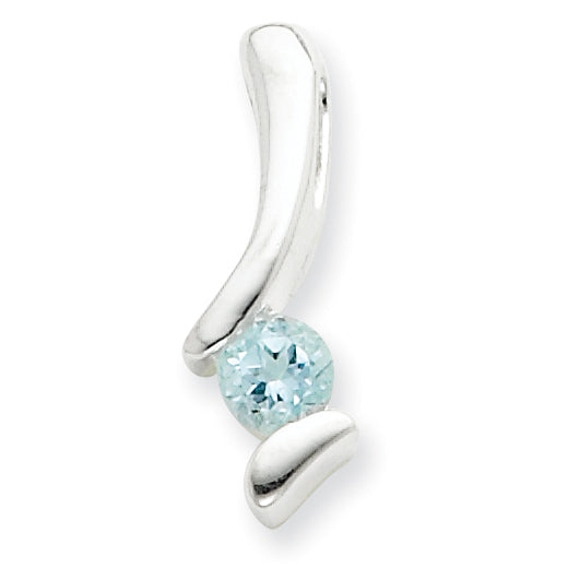 Sterling Silver Blue Topaz Pendant